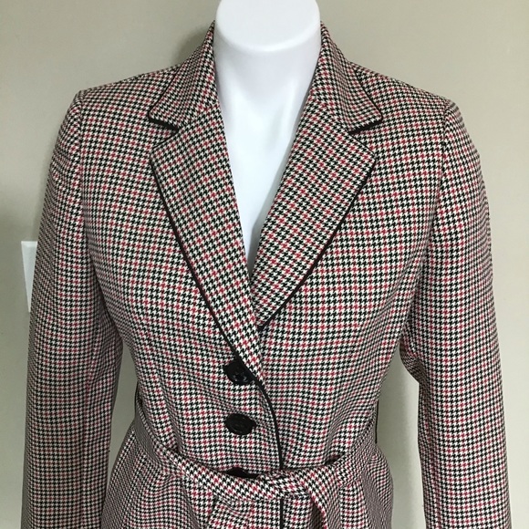 Evan Picone Houndstooth blazer jacket - Picture 2 of 8